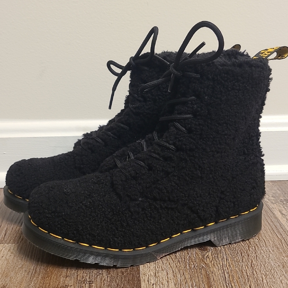 Dr Martens 1460 Pascal Shearling Fur Teddy Boots